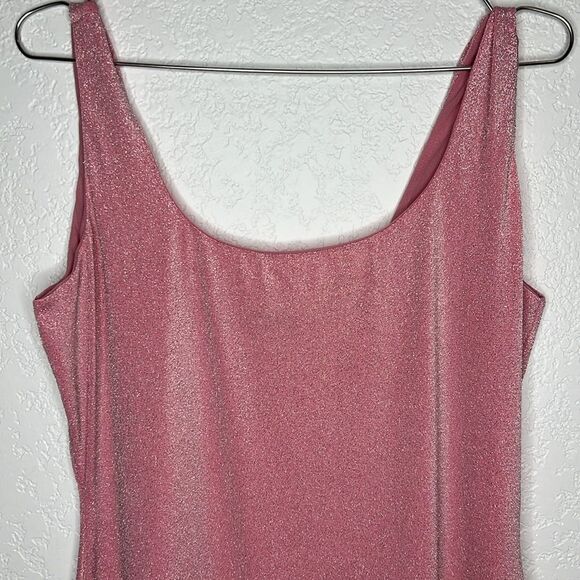 New Naked Wardrobe Metallic Hourglass
Midi Dress In Pink 2X - Picture 4 of 15